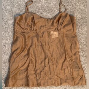 H&M Brown Embellished Sheer Set